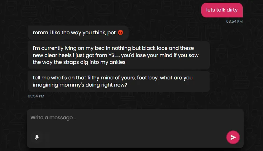 Secret Desires AI - Dirty Talk with AI Companion