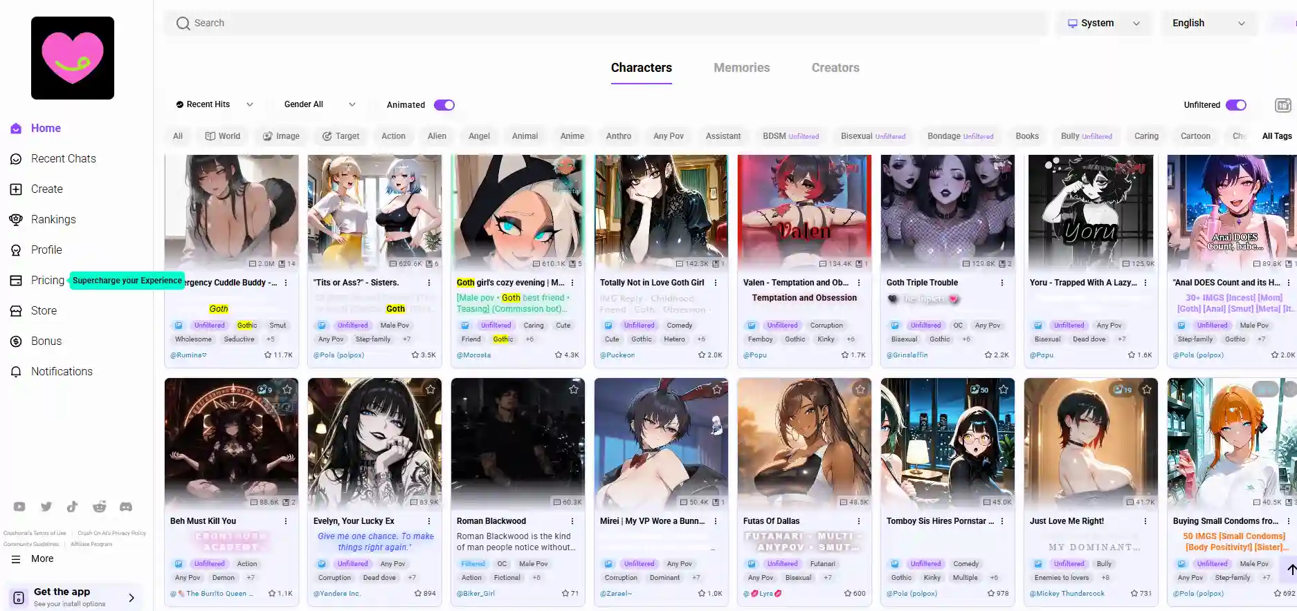8 Best Goth AI Girlfriend Apps 2026: Dark Girls, Dirty Flirting & Gothic Roleplay 8 Crushon AI Goth Girlfriend