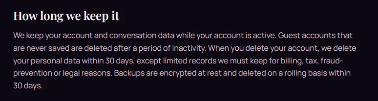 EroLove AI Data Deletion Policy