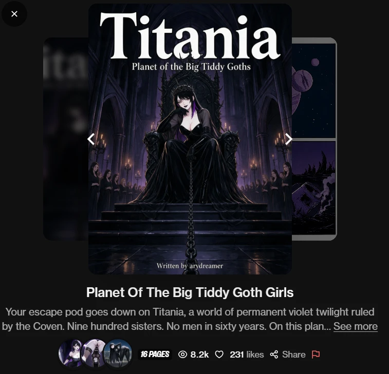 Planet Of The Big Tiddy Ourdream Comic