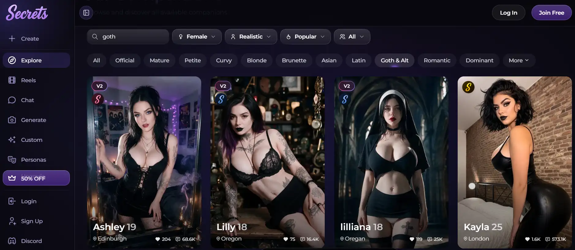 8 Best Goth AI Girlfriend Apps 2026: Dark Girls, Dirty Flirting & Gothic Roleplay 9 Secrets AI Goth Girlfriends