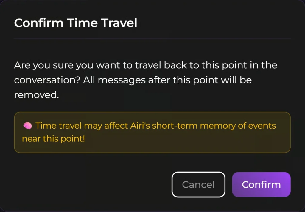 Secrets AI Time Travel